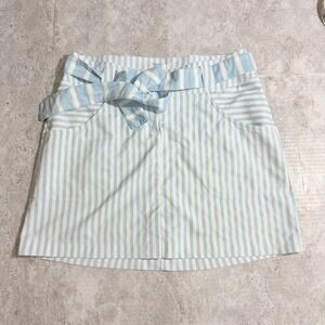 Womens Nike Golf Dri Fit Skirt Tan and White Stripe size 6 Athleisure